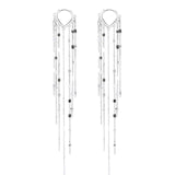 chandelier sterling silver earrings