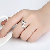 dolphin dive sterling silver ring