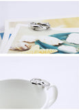 dolphin dive sterling silver ring