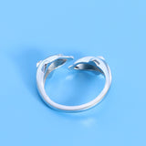 dolphin dive sterling silver ring